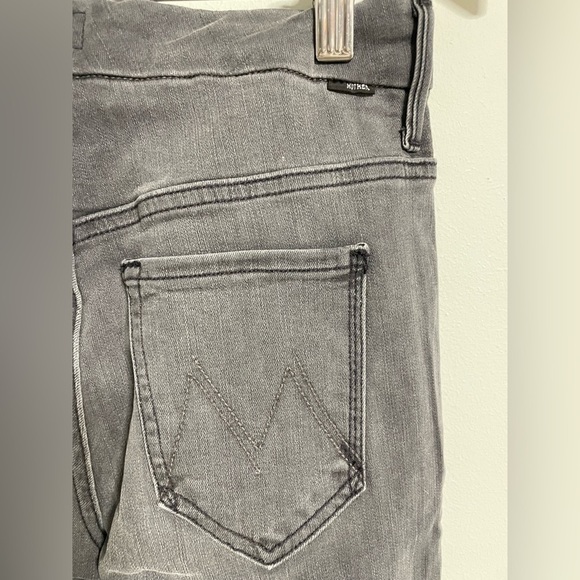 Mother High Waisted Looker Ankle Fray Color Dancing in the moonlight 25 Stretch - Picture 14 of 15